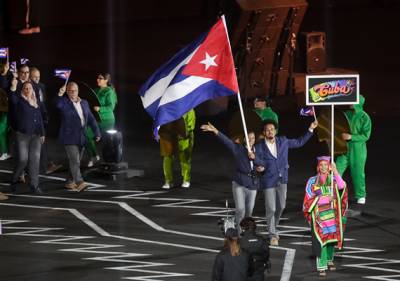 Omara Durand, fue la abanderada de la delegación cubana