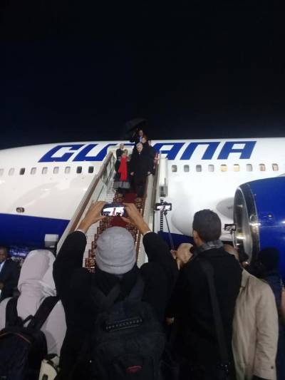Llegada de Díaz-Canel al aeropuerto Vnukovo de Moscú