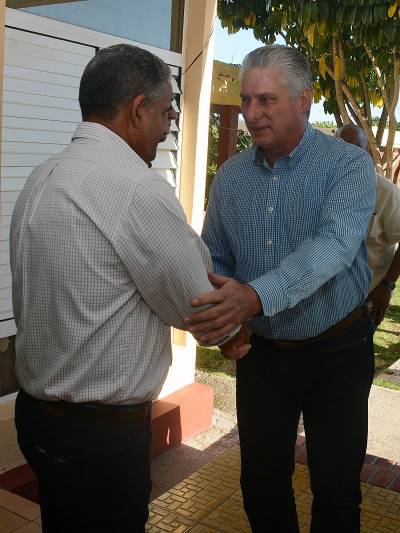 Visita del mandatario cubano a Guantánamo