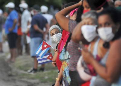 Recibimiento a médicos cubanos desde Lombardía