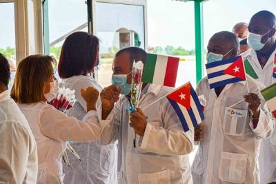 En Cuba, Brigada Henry Reeve que combatió la COVID-19 en Turín