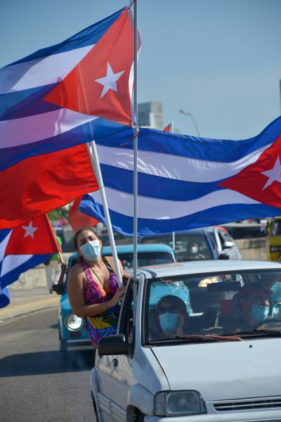 Caravana contra el Bloqueo en La Habana