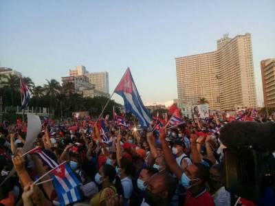 Marcha del pueblo de Cuba por la Revolución 
