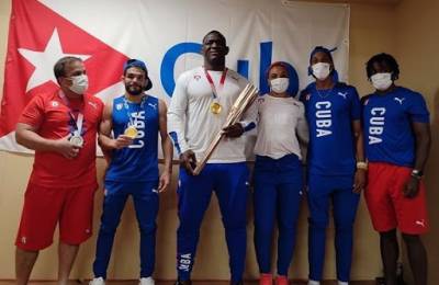 Leuris, Orta, Mijaín, Yaimé, Juan Miguel y Maykel dieron mucha alegría a Cuba con sus medallas. 