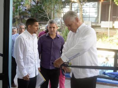 Miguel Díaz-Canel Bermúdez en aniversario de los Joven Club