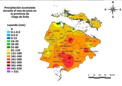 Lluvias y sus concentraciones