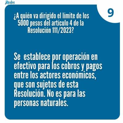 Detalles sobre el proceso de bancarización de las operaciones en Cuba. 