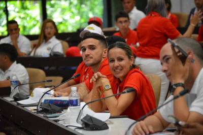 Delegados al 12mo. Congreso de la UJC