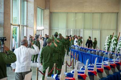 Homenaje a los combatientes cubanos caídos en Venezuela