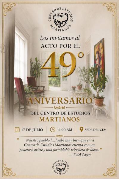 Inaugurado oficialmente en 1977, por un decreto firmando por el Comandante en Jefe Fidel Castro Ruz y Armando Hart Dávalos, entonces ministro de Cultura, el Centro atesora manuscritos, ediciones originales, fotografías y otros documentos y objetos personales del Héroe Nacional de Cuba