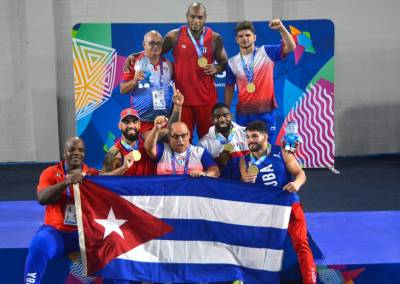 Equipo cubano de lucha grecorromana