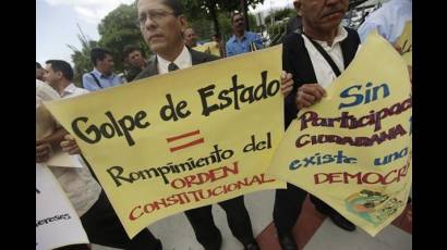 Abogados protestan en Honduras