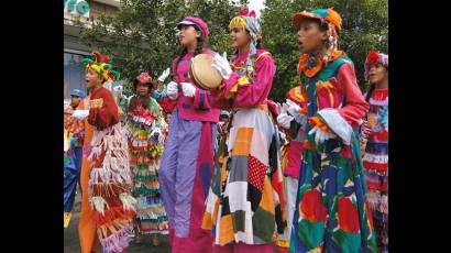 Fiesta cultural en las calles