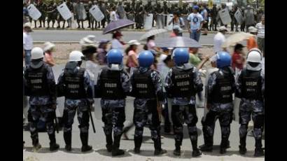 Represión en Honduras