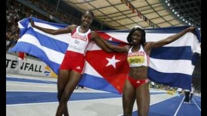 Yargelis Savigne y Mabel Gay en Mundial de Atletismo
