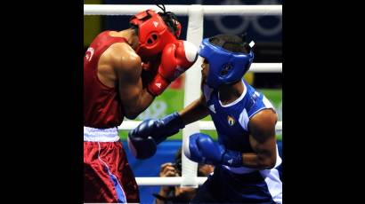 El boxeador cubano Roniel Iglesias 
