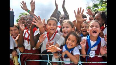 Niños de la escuela Primaria