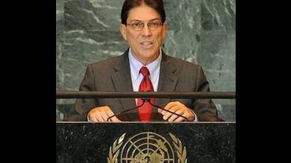 Bruno Rodríguez Parrilla, Ministro de Relaciones Exteriores de Cuba en la ONU 