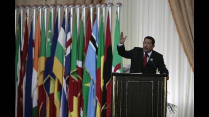Chávez en la Cumbre de la Unión Africana