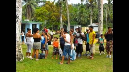 Campistas guantanameros