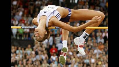 Blanca Vlasic en el Grand Prix de Atletismo en Zabreg, Croacia