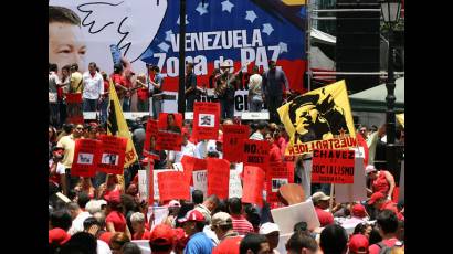 Cantata antiimperialista en Caracas