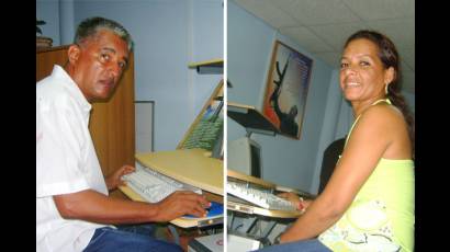 Dionisio Ponce Ruiz y Marlenys Núñez Zamora fundadores de los Joven Club