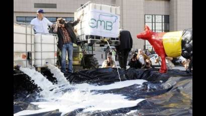 Desperdicio de leche en la Unión Europea