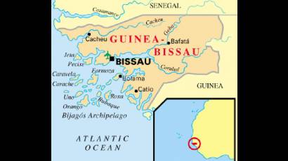 Mapa de Guinea Bissau