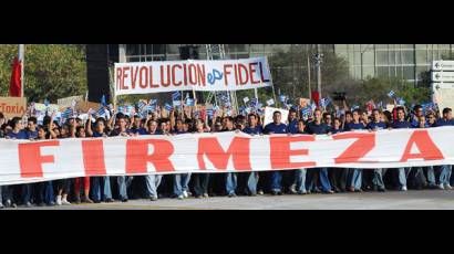 Jóvenes cubanos ratifican su respaldo a la Revolución cubana