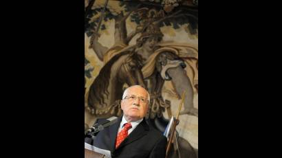 Presidente checo Vaclav Klaus