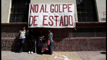 Jóvenes hondureños contra elecciones ilegítimas