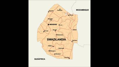 Mapa de Swazilandia