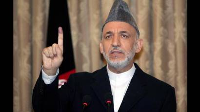 Hamid Karzai, presidente en Afganistán