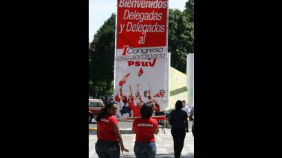 Organizadores del I Congreso Extraordinario del PSUV