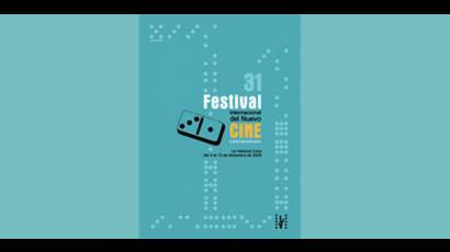Cartel de la 31 edición del Festival de Cine de La Habana