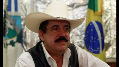 Manuel Zelaya, presidente constitucional de Honduras