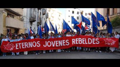 Imponente marcha estudiantil este viernes en La Habana