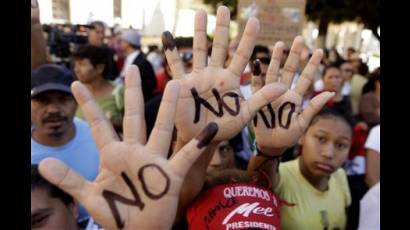 Protestan contra las elecciones en Honduras
