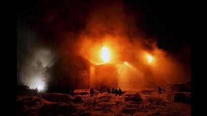 Incendio en Club de la región de Perm, en Rusia