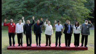 Foto oficial de la VIII Cumbre del ALBA