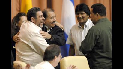 Jefes de Estado y de Gobierno participaron en la clausura de la VIII Cumbre del bloque solidario