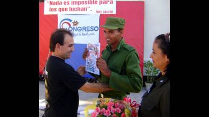 Primer teniente Aldo Anazco Díaz, delegado directo al IX Congreso de la UJC 