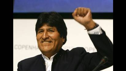 Evo Morales en Copenhague
