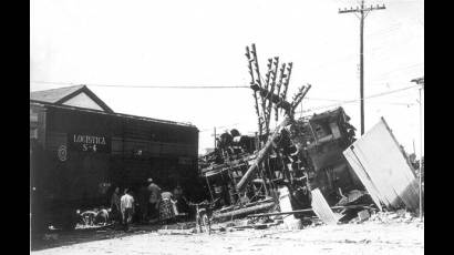 El tren blindado de Santa Clara después del ataque