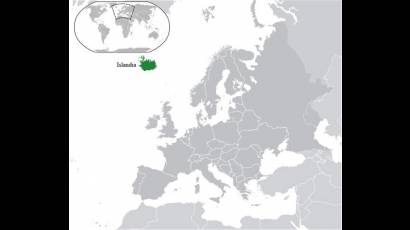 Mapa de Islandia