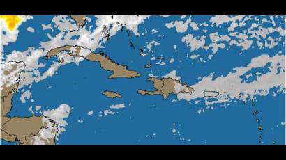 Imagen satelital de Cuba
