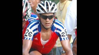 Ciclista cubano Arnold Alcolea
