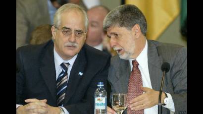 Cancilleres de Argentina y Brasil inician encuentro político bilateral