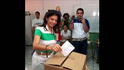 Laura Chinchilla, presidenta de Costa Rica